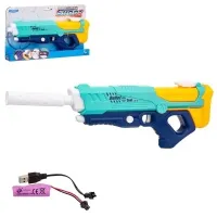 Водное оружие на аккумуляторе, USB зарядное устройство, размер: 53,5*17*5,5 см, 6 цветов в