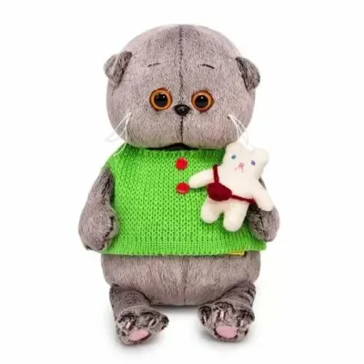 BUDI BASA Басик BABY в жилете с игрушкой 20 см