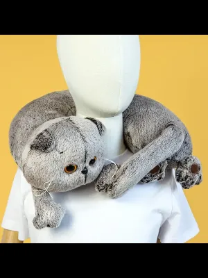 BUDI BASA Кот Басик игрушка-подушка на шею 30 см