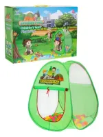 Игровой домик - палатка, в комплекте 100 разноцветных шариков