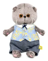 BUDI BASA Басик BABY в жилете в цветочек и брючках 20 см