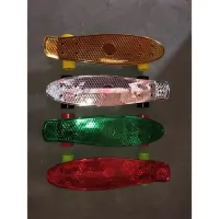 Пениборд 56 см с ручкой, принт, pu колеса,