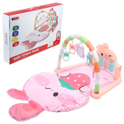 Развивающий коврик детский "Зайчик" свет, звук, 1 дуга, 5 игрушек, в 