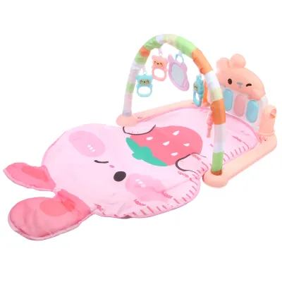 Развивающий коврик детский "Зайчик" свет, звук, 1 дуга, 5 игрушек, в 