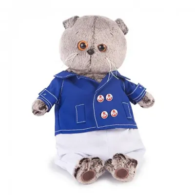 BUDI BASA Басик в синем кителе, 30 см.