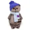 BUDI BASA Басик в шапке и шарфе со звездочкой, 19 см