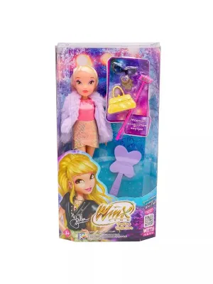 Шарнирная кукла Winx Club "Fashion" Стелла с крыльями и аксессуарами (6 шт.),  24 см,