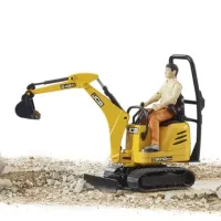 Bruder Мини экскаватор JCB 8010 CTS и рабочий