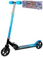 Самокат двухколесный (колеса PU 14,5 см, 73х10х66-82,5 см, макс. вес 50 кг, голубой)