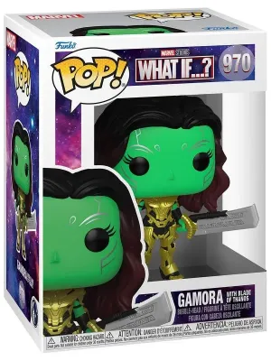 Фигурка Funko POP! Marvel What If: Гамора в снаряжении и мечем Таноса из вселенной Marvel