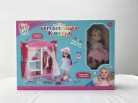 Набор "Модница" Girl`s Club" в комплекте: кукла 30 см, шкафчик с одеждой, аксессуары, блес