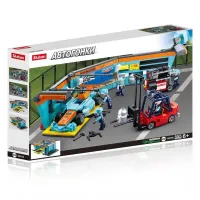 Конструктор пластмассовый Sluban “Кольцевые гонки: Станция обслуживания“ (555 дет.)