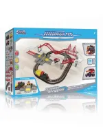 Игровой набор Серебряный путь “Поезд и внедорожник“ (ж/д 169 см, трек 2 уровня 249 см, свет,