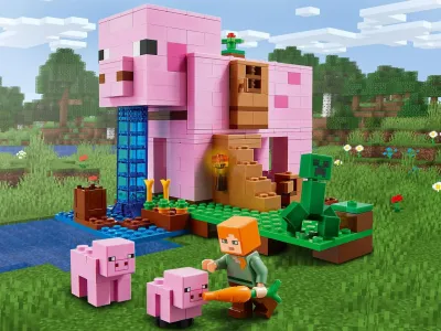 Конструктор LEGO Minecraft Дом-свинья