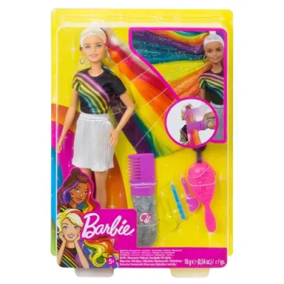 Barbie с Радужными волосами блондинка