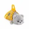 Кот Барсик в сумке серый 35 см