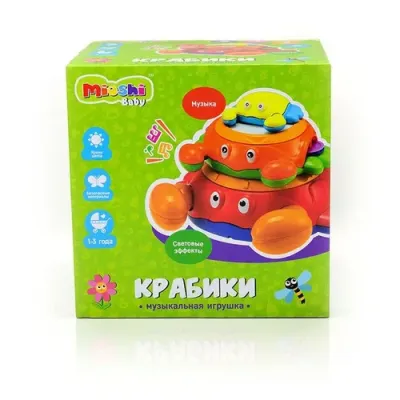 Музыкальная игрушка Mioshi Baby “Крабики“ (свет)