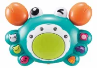 Auby Развивающая игрушка Ползающий краб 2-в-1, свет и звук