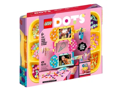 Конструктор LEGO DOTs “Фоторамки и браслет «Мороженое»“