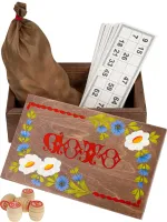 Русское лото в деревянном сундучке