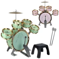 Барабанная установка (5 барабанов:диам 30 см, 17,5 см  и 13,5 см) , со светом