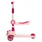 Самокат-трансформер трехколесный, колеса: PU со светом, размер: 58*29*67 см, цвет: красный