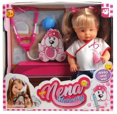 Кукла NENA, тм Dimian, ветеринар, 36 см