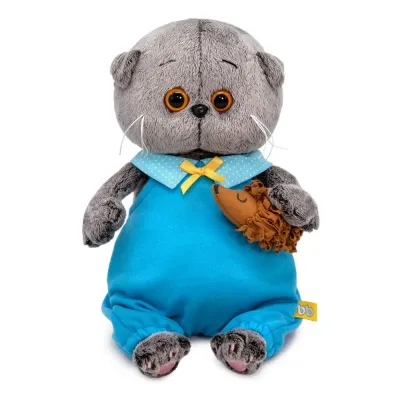 Кот Басик BABY с ежиком 20 см