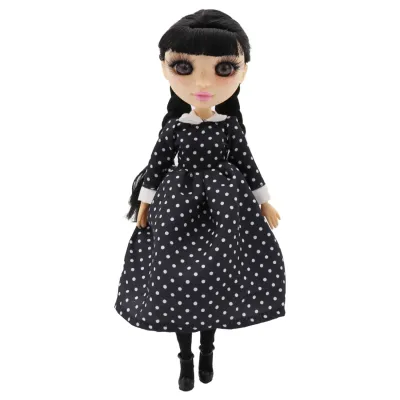 Funky Toys Модная кукла коллекция Glam Core , Венди Gothic Core , платье в горох, 27см