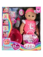 Пупс функциональный Барбарики Анечка 40см, щекотка, пьет,писает, моргает, 4акс Карапуз