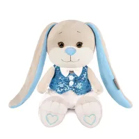 Jack&Lin Мягкая Игрушка Зайчик Жак в голубой жилетке