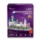 3D пазл Замок Нойшванштайн с LED-подсветкой, 128 деталей 