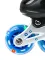 Ролики раздвиж. (голубые)(колеса PU 64 мм со светом, р-р S 31-34) в сумке