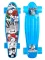 Скейтборд «Скорость-3»  пластик,основа аллюм.,(54х14,5х10)(колеса ПУ 60мм со светом) 