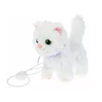 Интерактивный котёнок Пляцковский М.С. Керри 22см ходит, на пульте-поводке 