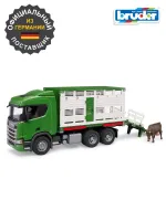 Bruder Грузовик Scania для перевозки животных 