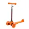 Самокат трехколесный, колеса PU со светом, размер самоката: 57*25*68 см, цвет: оранжевый