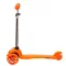 Самокат трехколесный, колеса PU со светом, размер самоката: 57*25*68 см, цвет: оранжевый