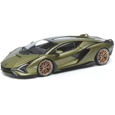 Машинка die-cast Lamborghini Sian FKP 37, 1:24, зеленая, открывающиеся двери