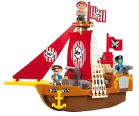 Конструктор Пиратский корабль Abrick с 3 фигурками, Ecoiffier