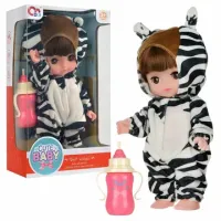Пупс “Сute Baby“ 24 см “Зебра“ с бутылочкой