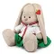 BUDI BASA Зайка Ми в курточке и с земляничкой на ушке (большой) 23см