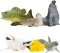 Фигурки игрушки серии “Мир морских животных“: Белуха, тюлень, дельфин, рыба-лиса, морской слон, окун