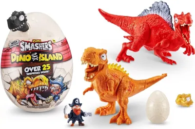 Игровой набор Smashers Dino Island сюрприз в яйце Большое яйцо , 25 сюрпризов 