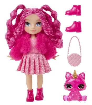 Рейнбоу Хай Кукла Littles Маджента 15 см розовая с аксессуарами RAINBOW HIGH