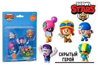 Коллекционная фигурка Brawl Stars, 5 шт. в блистере, Джесси, Тара, Фрэнк, Пэнни и Леон