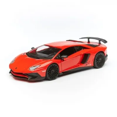 Машинка die-cast Lamborghini Aventador LP 750-4 SV, 1:24, красная, открывающиеся двери