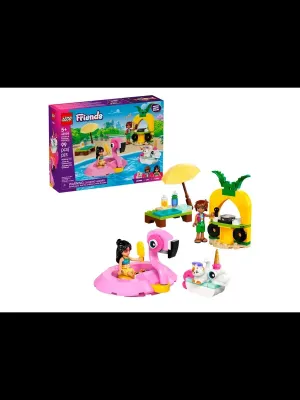 Конструктор LEGO Friends Вечеринка у бассейна с единорогом и фламинго