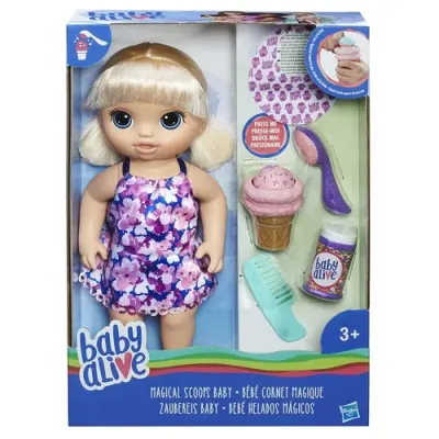 BABY ALIVE Игрушка кукла Малышка с мороженным