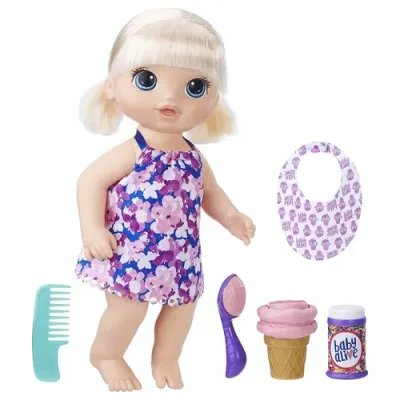 BABY ALIVE Игрушка кукла Малышка с мороженным